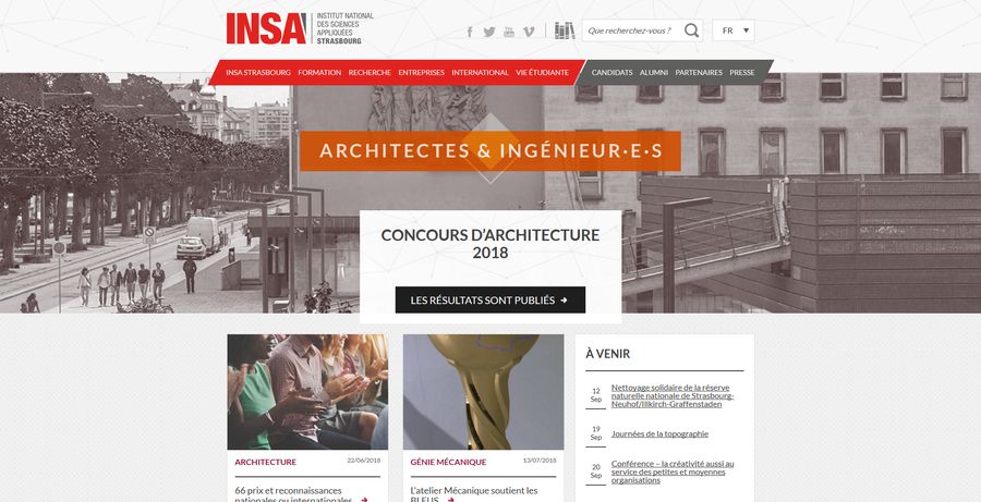Site principal de l'INSA Strasbourg